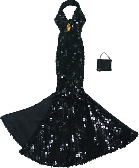 Gorgeous Handmade Doll Dress - Evening Gown with Sequin Fashion Show, Wedding Party Outfits for 11.5 inch Dolls