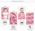 LAT LEE AND TOWN Minky Dot Baby Blanket - Lightweight & Breathable Cotton Receiving Blanket for Newborns, Infants