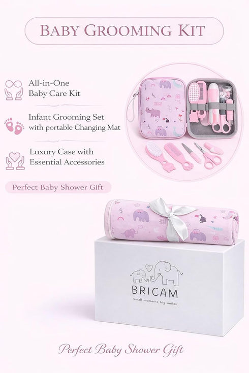 BRICAM Baby Grooming KIT- Nail Care (Pink)