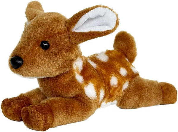 Hideekoog Deer Stuffed Animal for Kids,12 inch Realistic Animal Plush Toy Lying Down