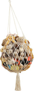 Amdermi Stuffed Animal Storage Hammock Corner Hanging Net Stuffy Animal Hammock Macrame