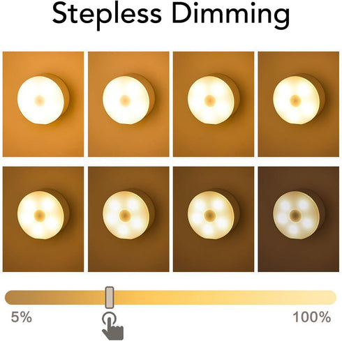 RYGVPR 3 Dimming 500mAh Colors Stepless Bedroom Sleep Light USB Rechargeable Wall Mount LED Night Light Baby Nursing