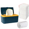 54 Packs Flannel Reusable Baby Wipes with Blue Wipes Dispenser, Reusable &
