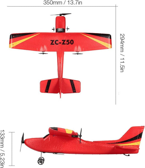 Z50 2.4G 2CH GoolRC RC Airplane, Remote Control Airplane, EPP Foam RC Plane Glider with Gyro RTF Easy to Fly