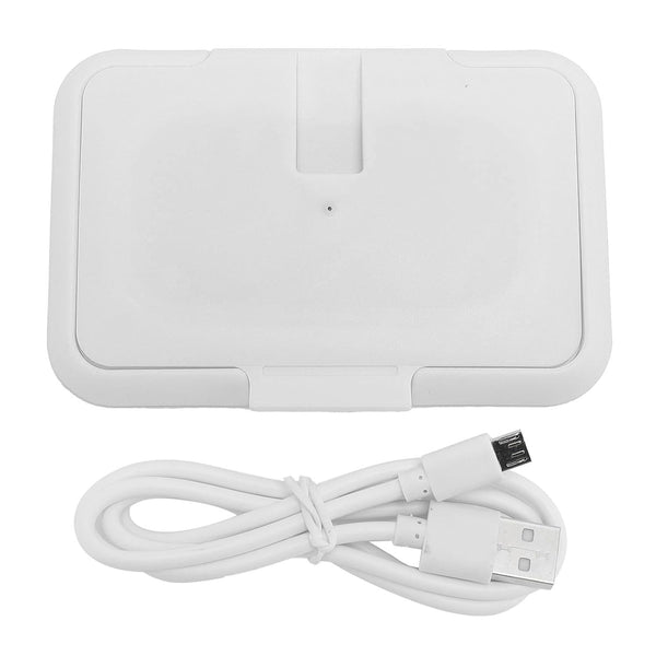 Buachois Baby Wet Wipes Warmer, USB Wipes Heater, Constant Temperature Portable Large Capacity