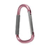 Nuby Large Handy Hook Carabiner Stroller Clip with Textured Soft Grip, Rose Gold