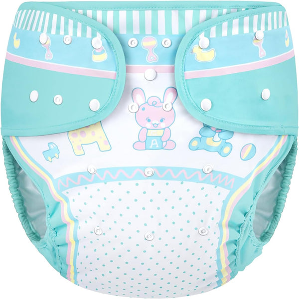 Littleforbig Washable Adjustable Reusable Waterproof Cloth Adult Diaper Wrap Cover - Baby