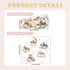 Sleeping Animals Wall Decals,Dreamy Clouds & Star Theme Art Wall Sticker Decors,Peel and Stick Elephants, Bears, Deer