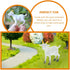 NUOBESTY Mini Goat Figurines 6pcs Simulated White Goat Animals, Tiny Farm Sheep Figures, Educational Toys, Cake Topper