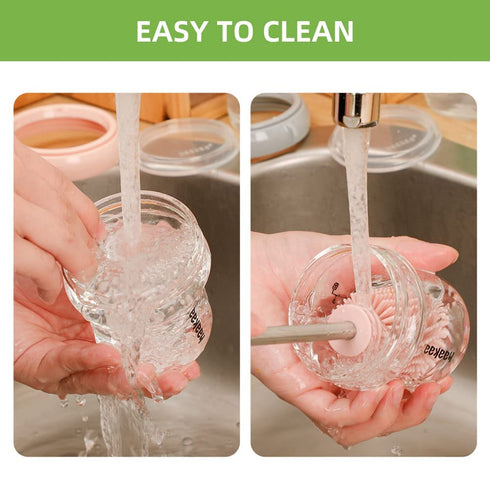 Gen.3 4.2oz/120ml, 1 haakaa Breastmilk Storage Container Glass Baby Food Jar- Baby Food Storage Containers Leakproof