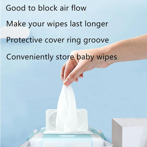 YTRUOYI 5 Pack Packs Countainer Wipe Holder Wipes Flip Lid Reusable Wipe Dispenser Cover Travel Wipes Case for Water