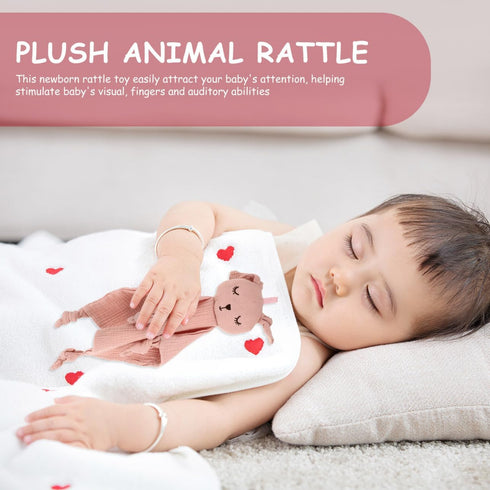 Soothing Cartoon Animal Towel Doll for Newborns - Perfect for Comfort