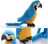 Levenkeness Macaw Parrot Plush, Blue Bird Stuffed Animal Toy Gifts for Kids 9.8"