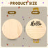 ROLYTA 5.9 Inch Baby Announcement Sign, Wooden Hello World Newborn Signs, Newborn Welcome Sign for Photo Prop Baby