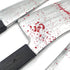 Blood Butcher Plastic Knife - Realistic Horror Plastic Props Toy for Halloween Fools Day Party (Butcher Knife)