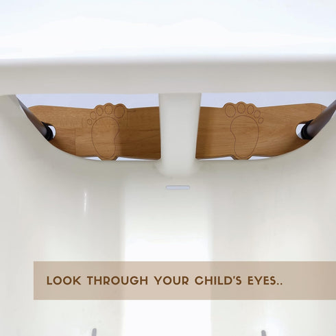 K&G foot rest High Chair Footrest, Adjustable Non-Slip Natural Wooden Foot Rest for Baby HighChair Footrest, Foot Rest