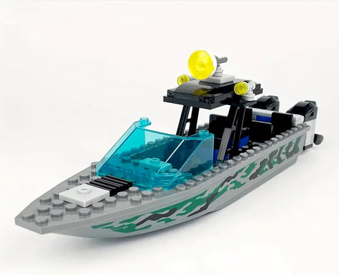 Podafu Sets, City Coast Guard Boat and Ships Building Blocks Police Boat, Rescue Boat, Guard Boat, Patrol Boats