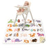 Splat Mat for Under High Chair, 51" SI Anti-Slip Waterproof Multipurpose Splash