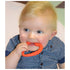 Heart-Shaped Silicone Baby Teether Teething Ring BPA Phthalate Free Non Toxic Toy 3 Months+ Red