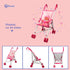 Foldable Heart Design Doll Stroller - Anivia Baby Doll Collection for Girls