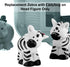 Replacement Part Fisher-Price Little-People Noah's Ark Playset - BMM06 - DKV14 ~ Replacement Zebra with Ladybug on Head Figure, White, Black, Red