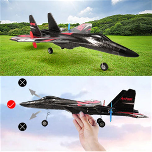 SU27 2.4GHz 6-axis 2 New Upgrade RC Airplane, Remote Control Fighter Toys, Gyro Stabilizer RTF Glider Aircraft Plane