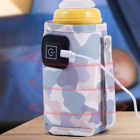 Warmer,5V 2A 40C-60 Car Travel Bottle USB Heating Bottle Warmer C Three Gear Adjustable Car Travel Milk Bottle Warmer