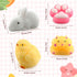 mpoakid 4 Pack, Taba Squishy Toys Soft Sensory Fidget Squeeze Toys for Stress Relief, Kawaii Fufu Squishies for Kids