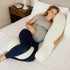 Olive Moon Maternity Pregnancy Back Support Pillow | Breathable Coton Cushion for Prenatal & Postpartum Comfort |