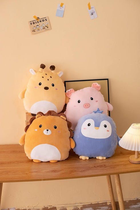 Soft Purple Penguin Plush Hugging Pillow - Cute 12 Inch Stuffed Animal for Birthday, Valentine, Christmas Gifts