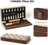 Set 15'' Set 2 Chess Chess Board Wooden Magnetic Folding Chess Board for Adults & Kids Checkers Game for Kids Portable