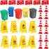 TOYANDONA 31Pcs Road Signs for Kids - Miniature Plastic Traffic Cones and Roadblocks Educational Playset