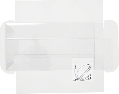 Redoll Clear Folding Display Box with White Liners for 11-12 inch Dolls or Action Figures, Pack of 6
