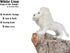 Ice King Bear White Lion Stuffed Animal, Lifelike Plush Toy, 12 Inches Length