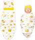 17-22 inch 3 Set Reborn Baby Dolls Diapers & Swaddle Blanket & Hat for Reborn Dolls Clothes Accessories Pcs