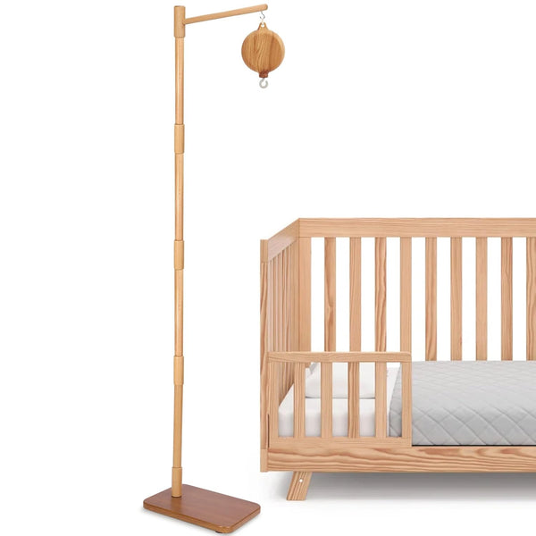 Floor-Standing Crib Mobile Arm with Music Box - 65 Inch Mobile Arm