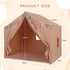 3 4 5 6 Kids Tent with Mat Playhouse for Kids Indoor Outdoor Play Tent for Toddlers Year Olds(Brown)