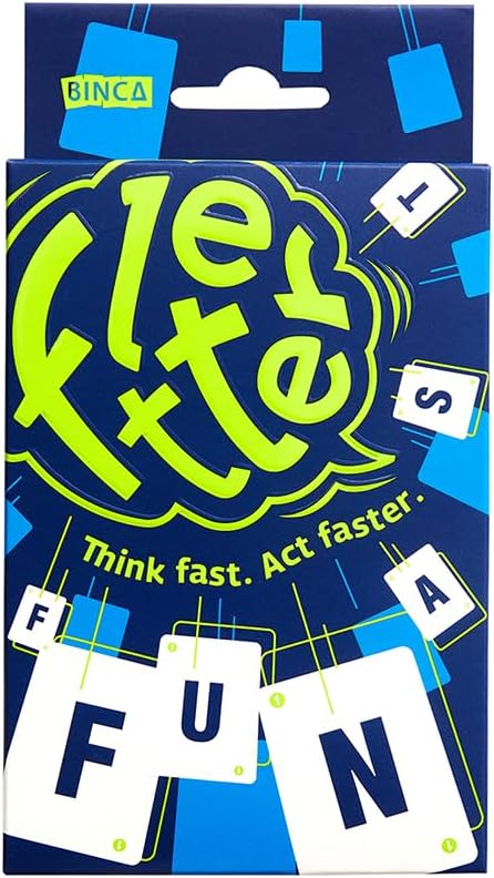 Fletter Word Game, Fun Card Game for All Ages, Fast Family Game for Kids, Teens and Adults, Suitable for Ages 5+