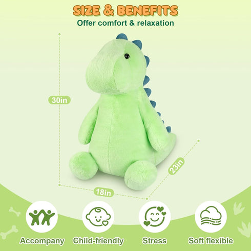 30", SuzziPals Giant T rex Plush Toys Jumbo Soft Dinosaur Stuffed Animals, Giant Stuffed Animal Dinosaur Toys