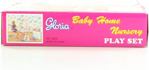 Gloria Dollhouse Furniture - Baby Home Nursery Playset