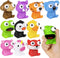 ArtCreativity 20 PCS Squeezy Animal Fidget Toys with Pop Out Eyes, Fun