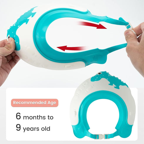 FUNUPUP Baby Shower Cap for Kids, Baby Bath Shampoo Visor Cap Hair Washing Shield Adjustable Silicone Bath Hat