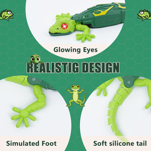 BEEBOY 3 4 5 6 7 8 9 10+ Wall Climbing Gecko,Remote Control Robot Toys for Boys Girls,Wall Crawler Lizard Toy,Wall