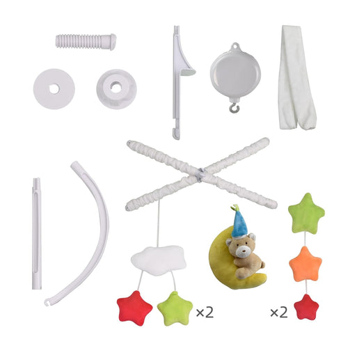 35 Pack HLLEDUO Crib Mobile for Boys or Girls - Baby Crib Mobile with Lullaby Music Rotating Auto-Shutoff