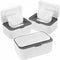 NOVWANG 3 Pack Baby Wipes Dispenser Wipes Holder with Lids, Keeps Wipes