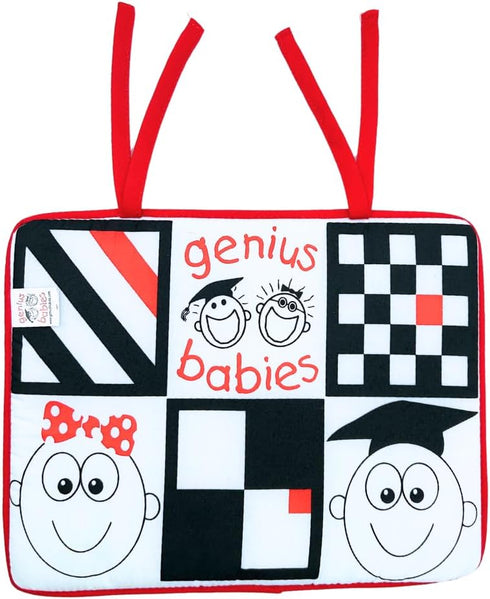 Tummy Baby Mirror, Crib or Car or Floor, Reversible Mirror for Baby, Great Time Toy, High Contrast Toy, Easy to Attach