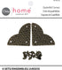 Dritz Home 44798-38 Small Hammered Quatrefoil Corner Campaign Hardware, Antique Brass (3-Pack)