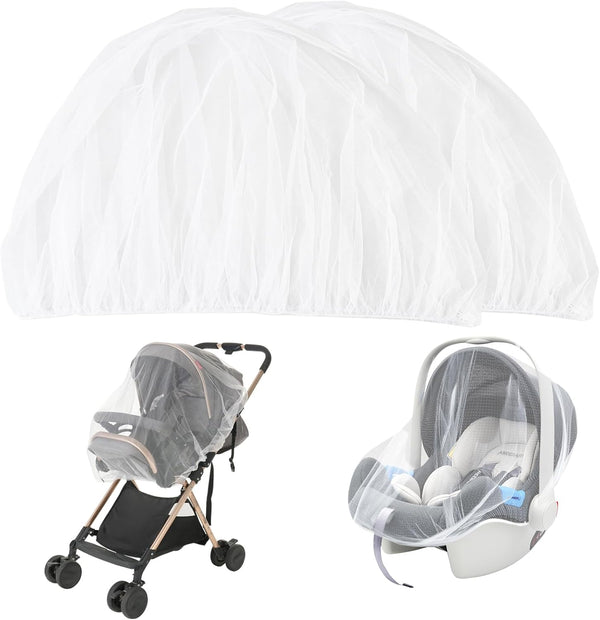 URZGU Baby Mosquito Net for Stroller 2 Pack, Perfect Bug Net for Strollers,