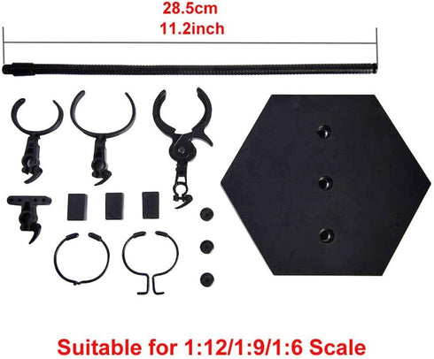 Doll Figure Stand, Toy Doll Holder,Action Figure Display for 1/6 1/9 1/12 Scale Toy