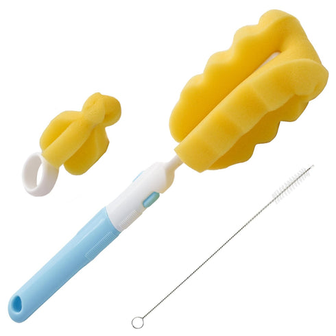 MooMoo Baby MoomooBaby Triple Baby Bottle Cleaner Brush Set - Includes Baby Bottle Brush